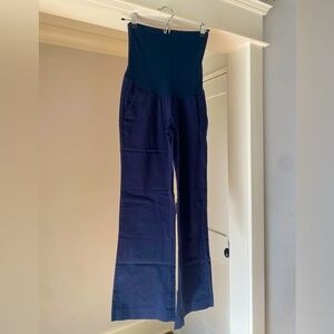 A Pea in The Pod Navy Blue Maternity Dress Pants Size XS